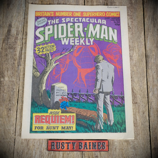 UK Marvel Comic, Spider-Man and Hulk Weekly 5 December 1979 #352