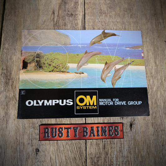 Olympus Motor Drive Group Booklet/Manual 35mm Photography