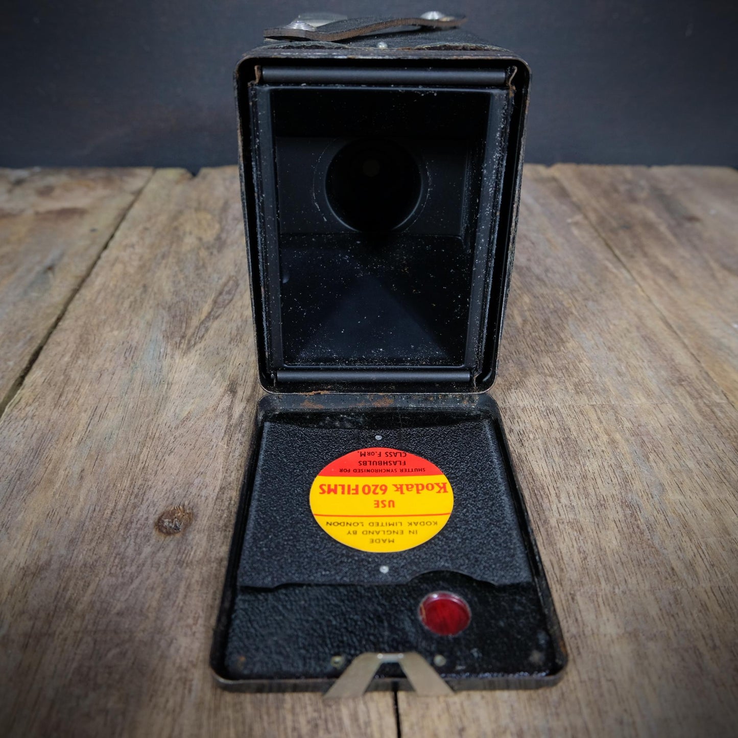 Vintage Kodak Six-20 Model D Box Camera, 120 Film