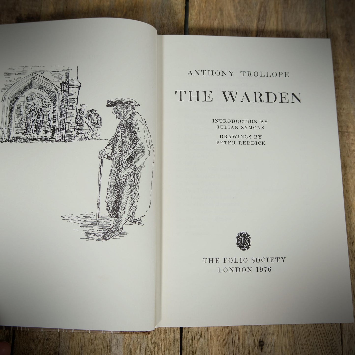 The Warden, Anthony Trollope, Folio Hardcover 1976