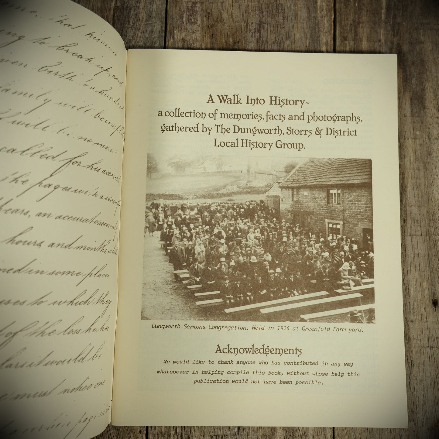 A Walk into History, Dungworth, Storrs & District Sheffield, Booklet