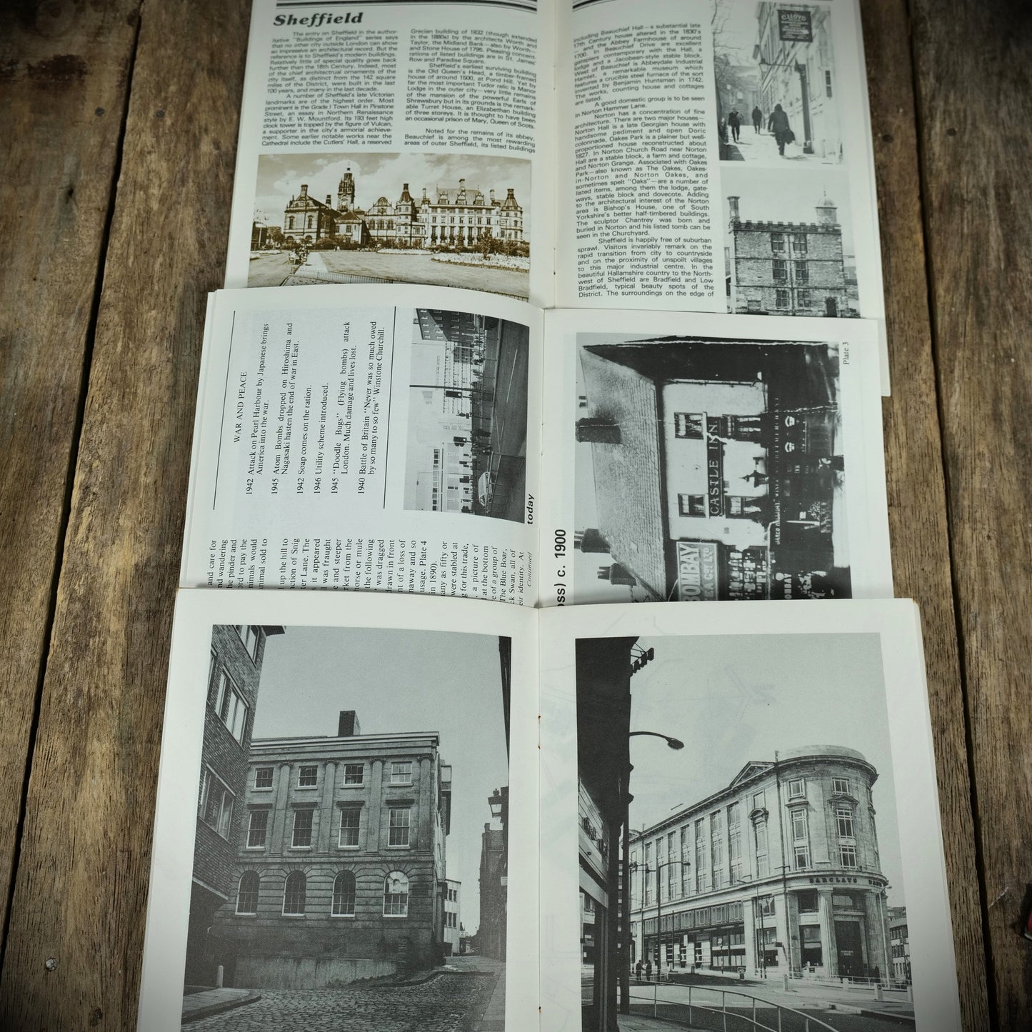 Fabric in the Past, Listed Buildings of South Yorkshire & Sheffield Town Trail & Do You Remember? Booklets