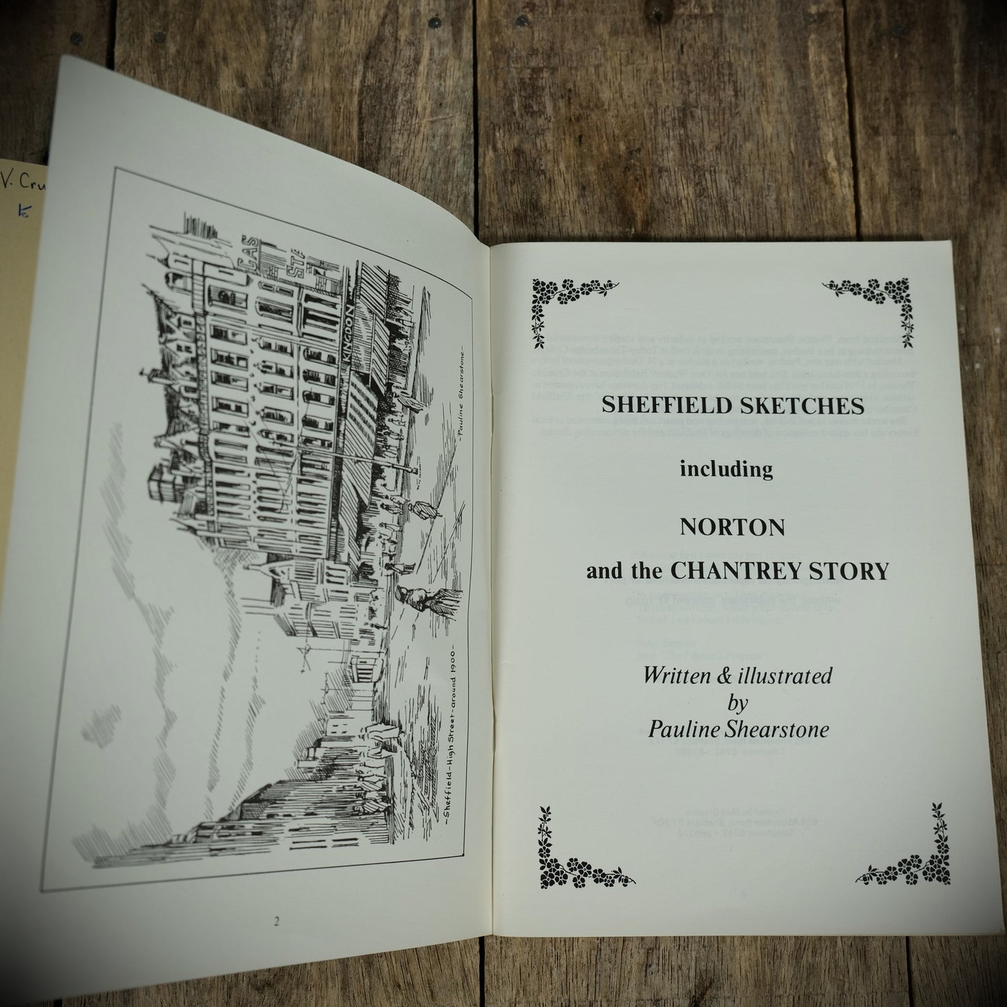 Sheffield Sketches, Norton and Chantrey Story, Pauline Shearstone, 1980, Booklet