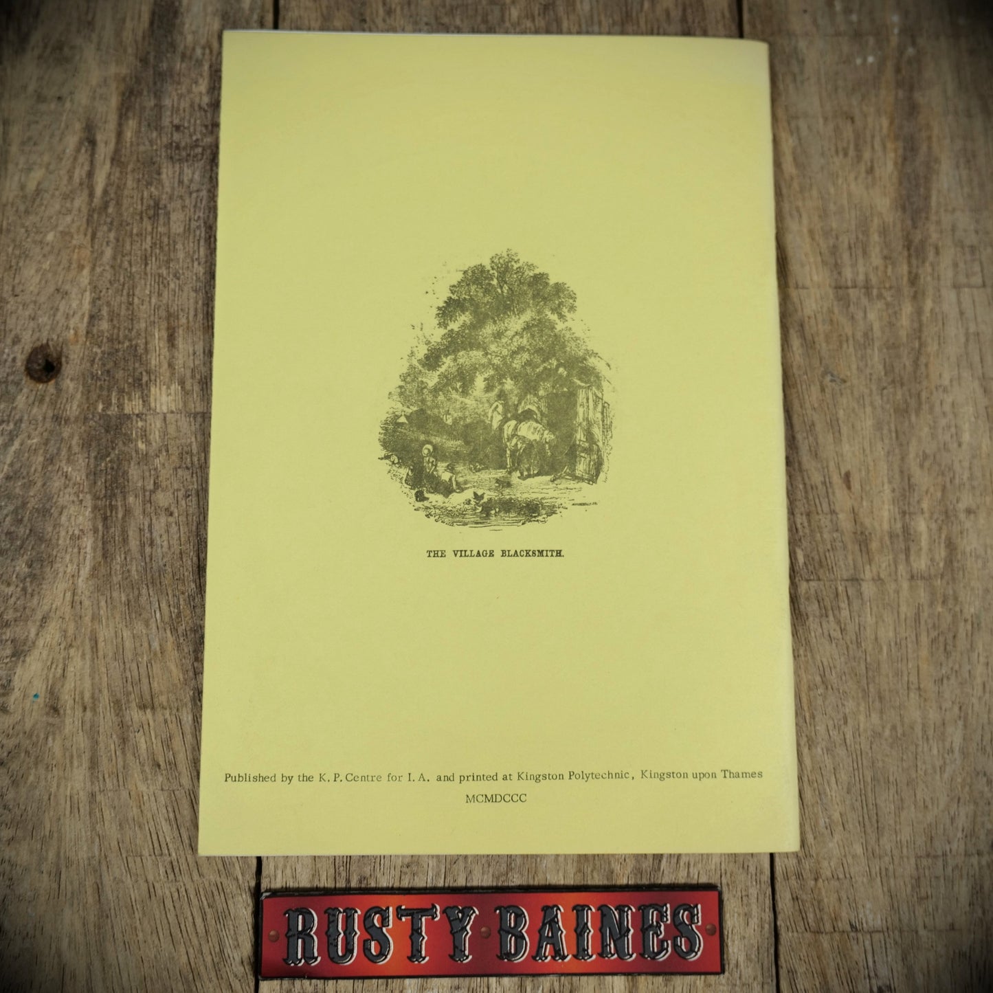 Forkmaking and Farming in Shiregreen, Sheffield, Bryan Woodriff, Booklet