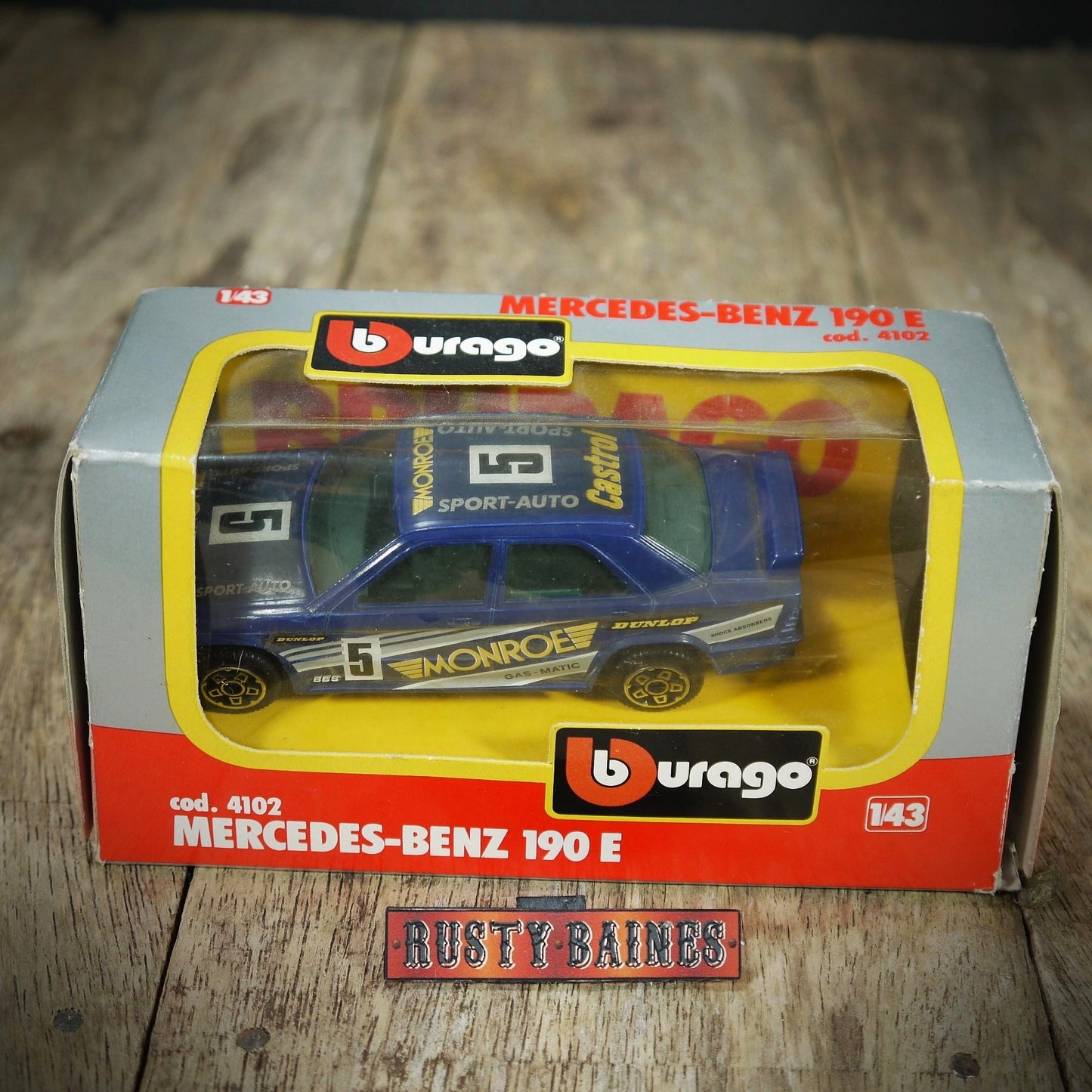 Bburago Mercedes Benz 190E, Blue