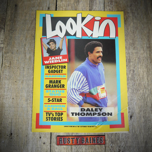 Vintage Look-In Teen Music Pop Culture Magazine 10 September 1988, Complete, Daley Thompson