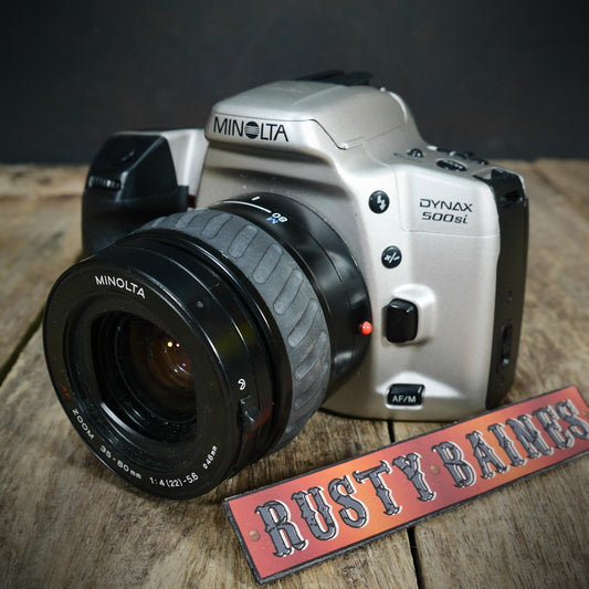 35mm Film Camera, Minolta Dynax 500si & Autofocus 35-80mm Lens, Part Tested