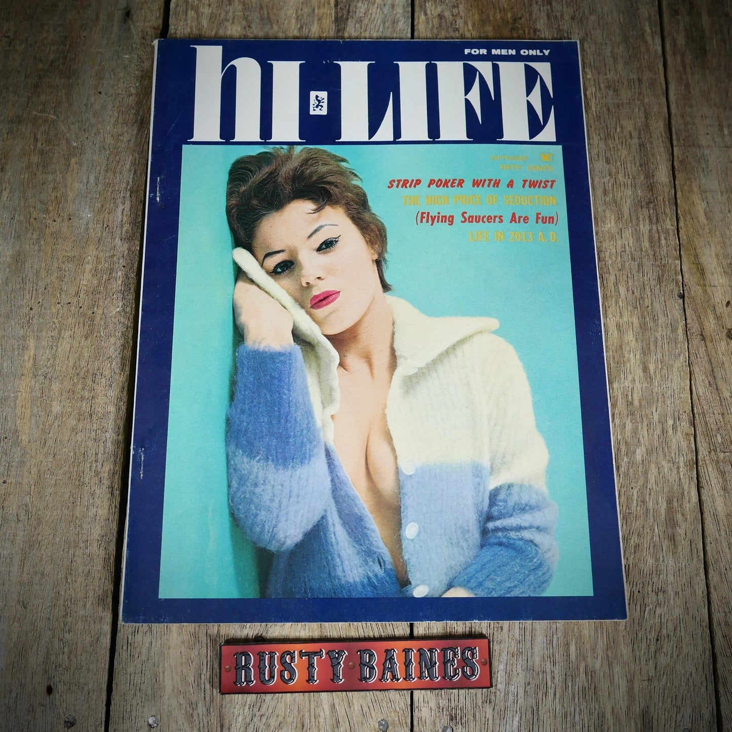 Back Issue Magazine, Hi-Life, U.S. Men's Vintage Glamour/Pin-Up, September 1963