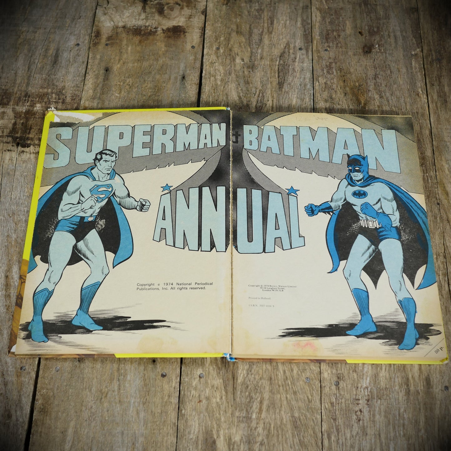 Superman and Batman Annual, UK Hardcover Published 1974