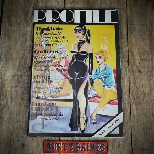 Vintage Back Issue UK Men's Magazine, Profile Vol.1 #4, Leather/Lingerie/Fetish (Copy)