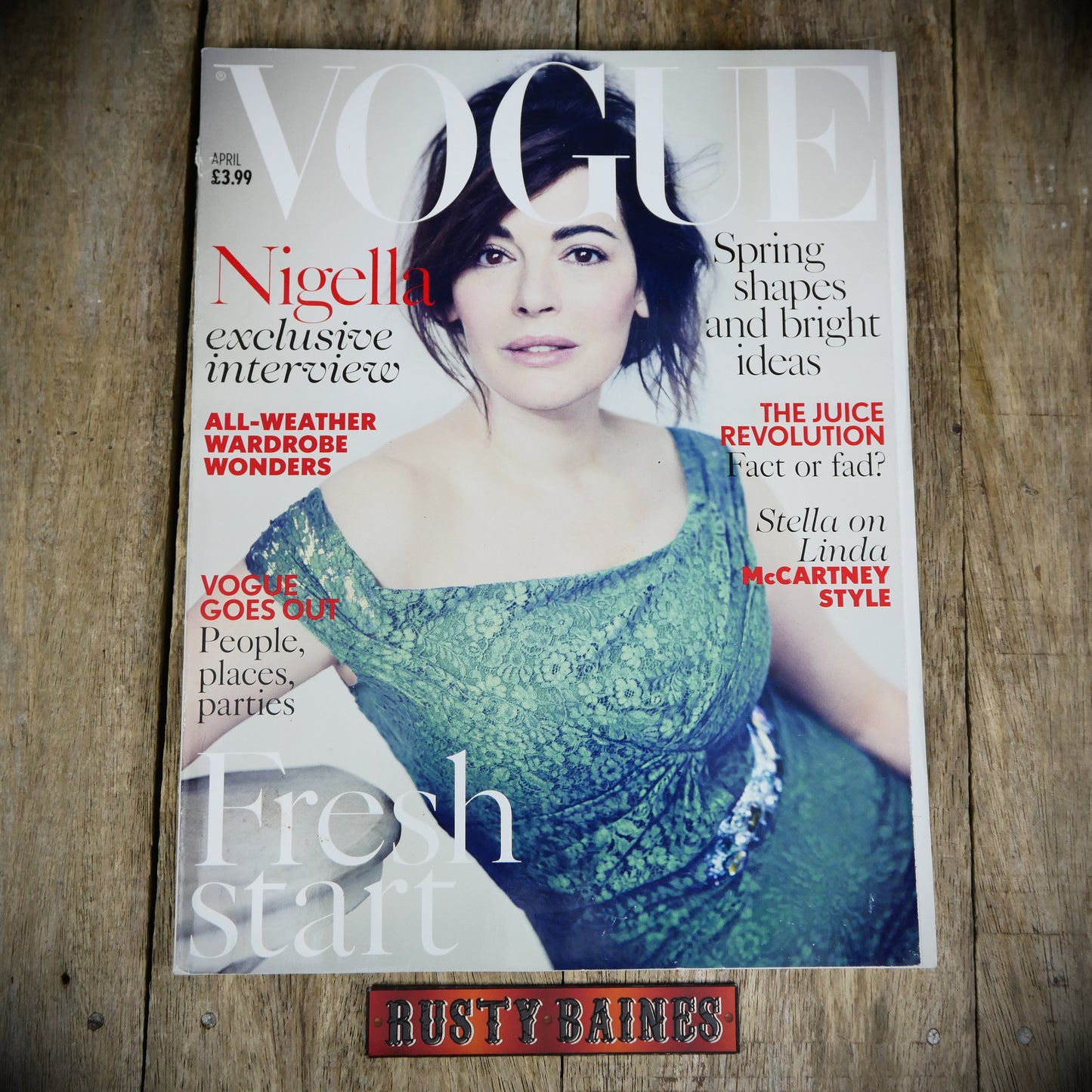 Vogue Magazine UK Back Issue, April 2014 Nigella Lawson