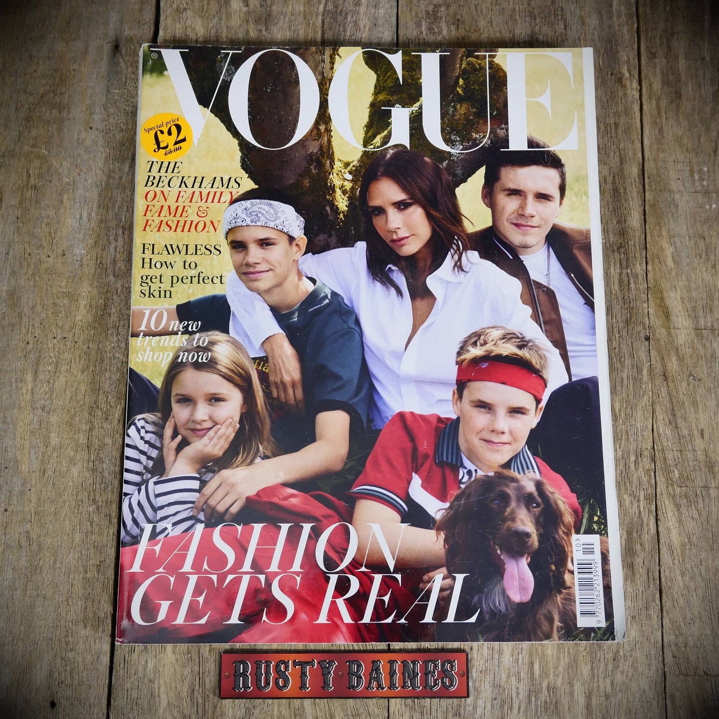 Vogue Magazine UK Back Issue, October 2018 Victoria Beckham & Family