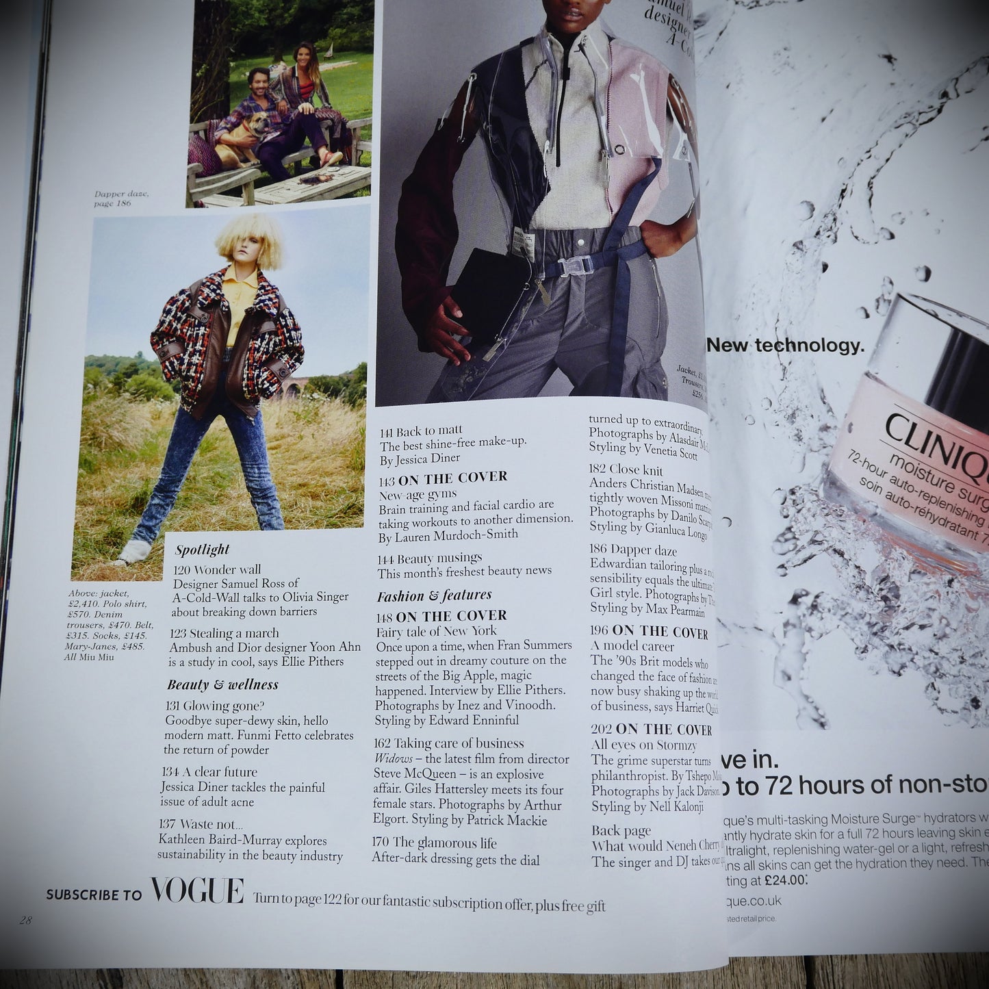 Vogue Magazine UK Back Issue, November 2018 Fran Summers Couture