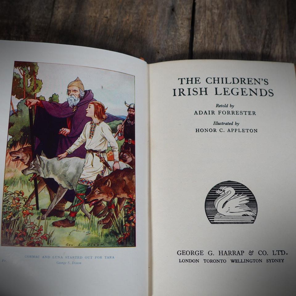 The Children's Irish Legends, Adair Forrester, 1953 Hardcover