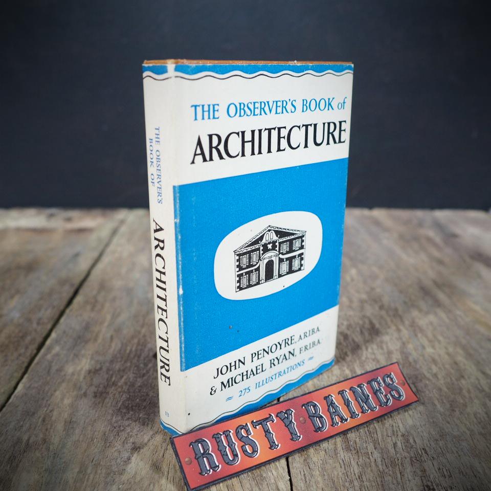 The Observer's Book of Architecture, 1967 Hardcover with Dustwrapper