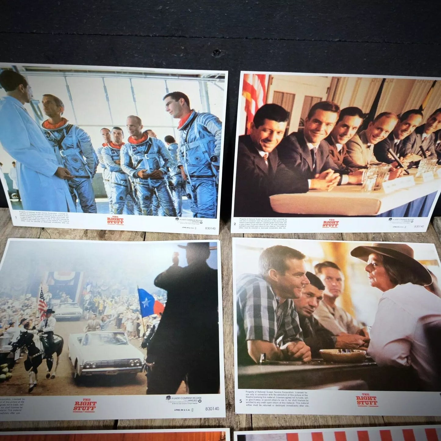 Lobby Card x6, The Right Stuff, Dennis Quaid, Sam Shepard