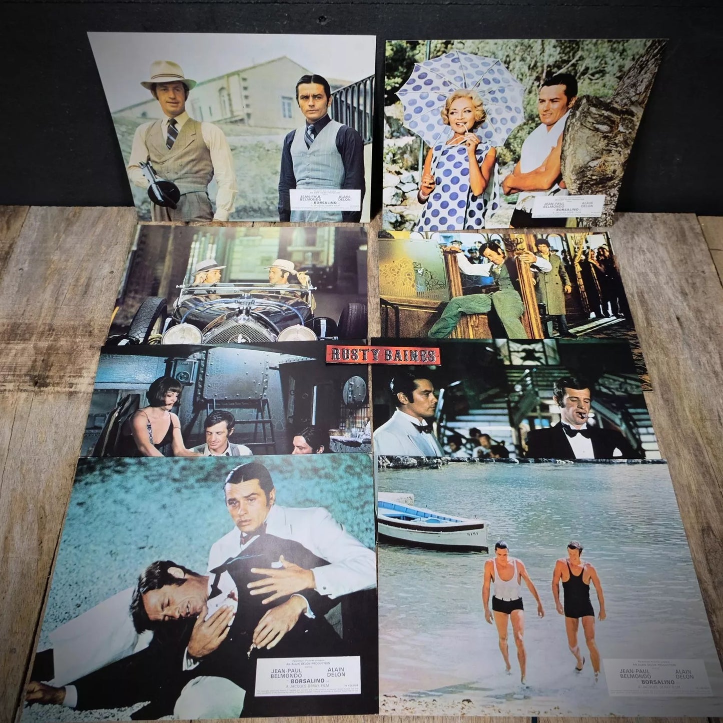 Lobby Card x8 Borsalino, Jean-Paul Belmondo, Alain Delon