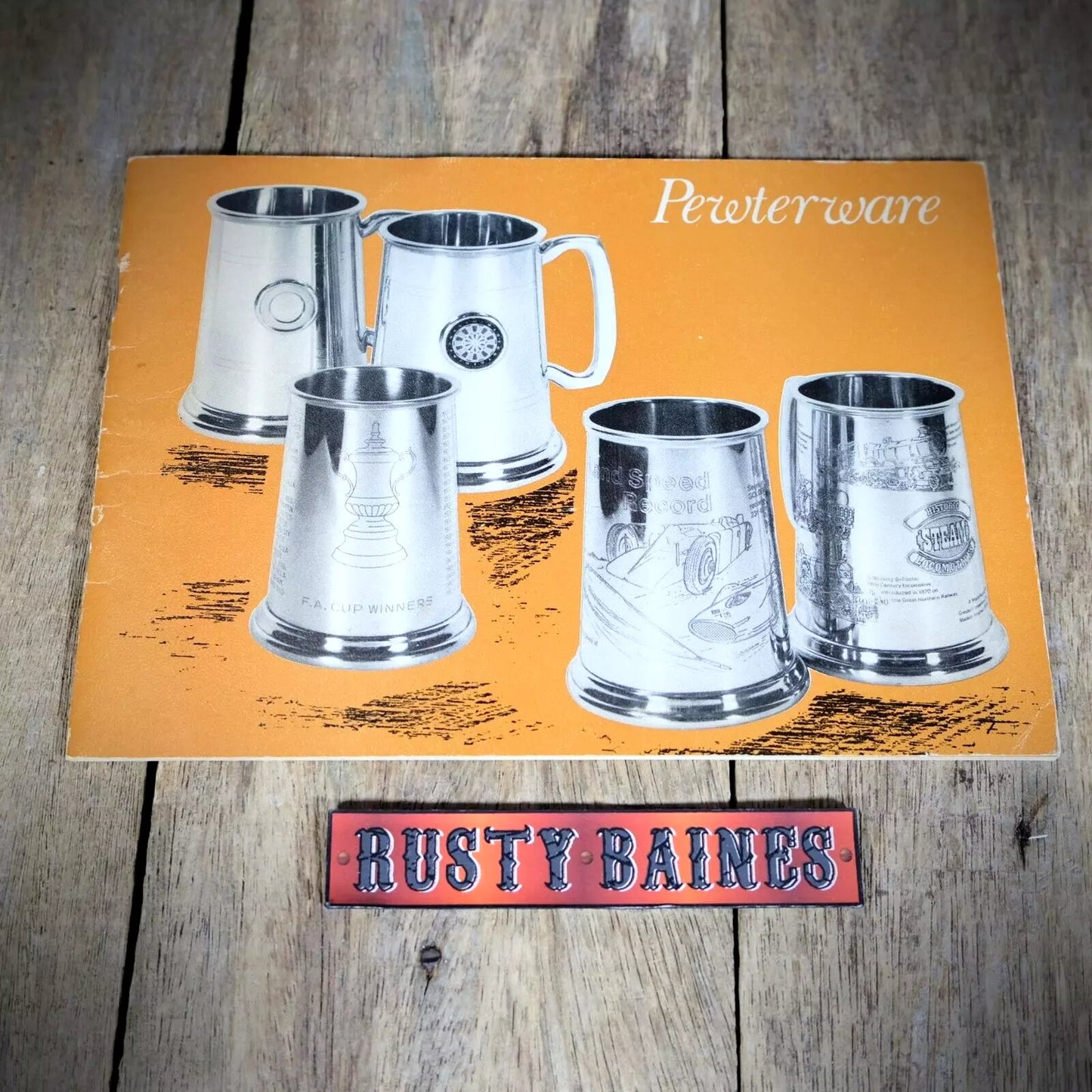 Vintage Sales/Product Brochure, Sheffield, Wentworth Pewter-Ware, Tankards