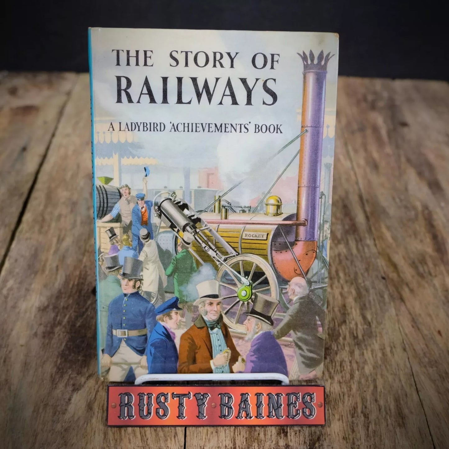 Vintage Ladybird Book, The Story of Railways, Laminated, 2'6 Issue