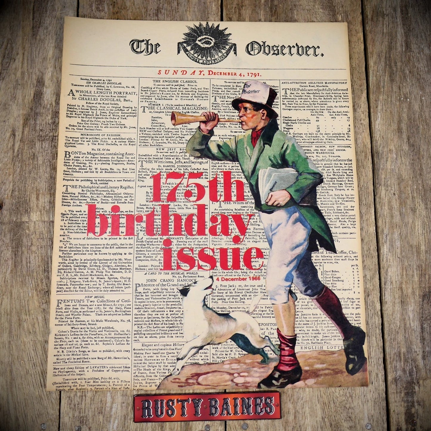 Vintage Observer Magazine 4th December 1966, 175th Birthday Issue