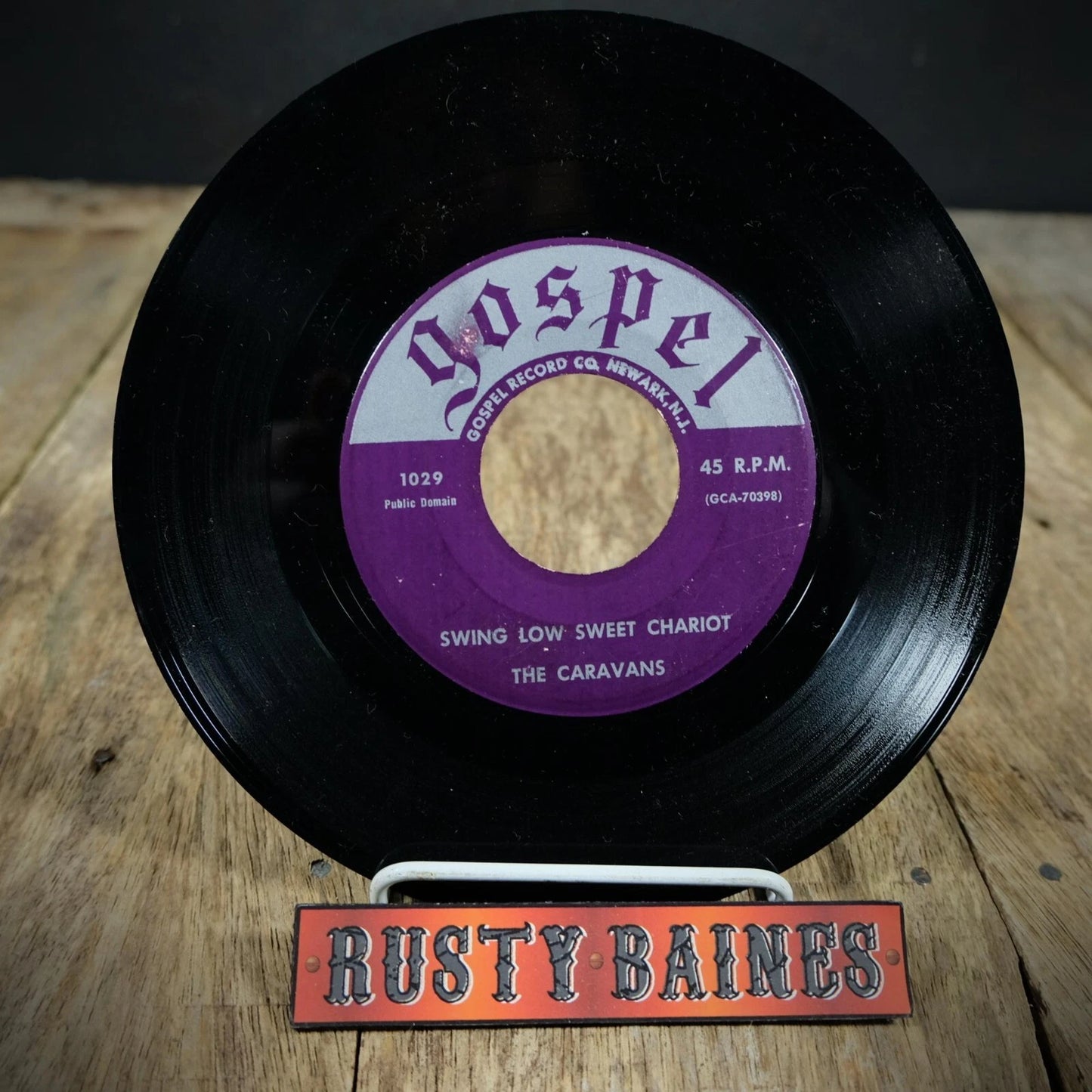 Record 7" Single, The Caravans, Swing Low Sweet Chariot, Gospel