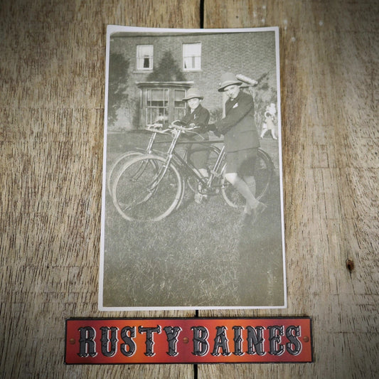 Postcard, Vintage Bicycle Interest, Children & Bikes, Real Photo