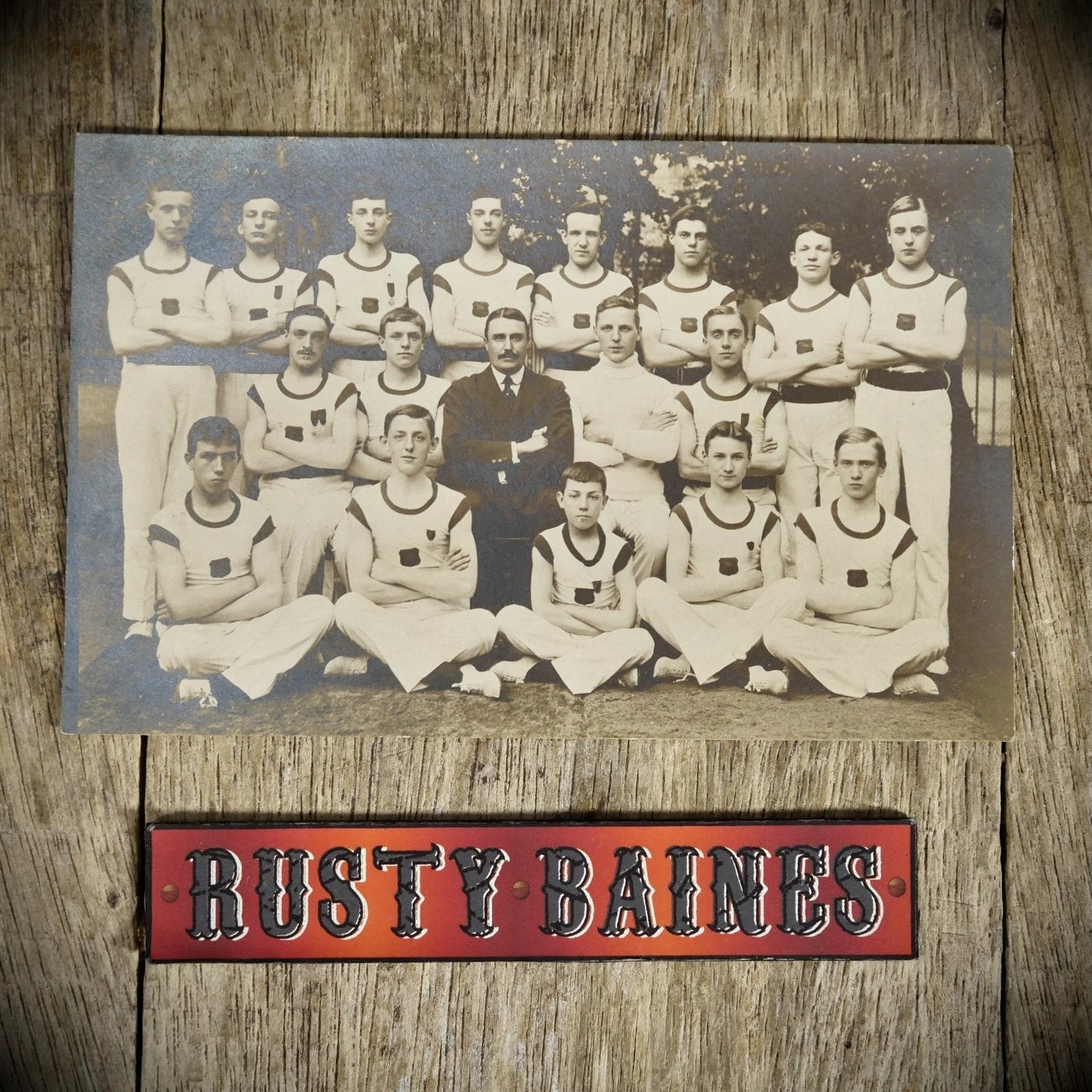 Postcard, Unidentified Sports Team, Athletes, Gymnastics? Real Photo