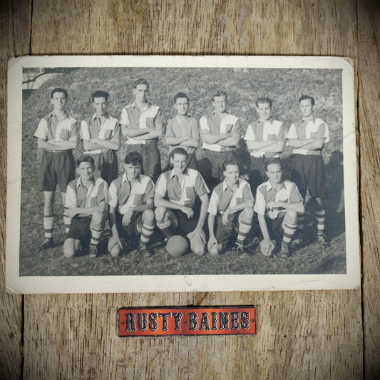 Postcard, Kai Tak 1949 Football Team Hong Kong? Signed, Printed