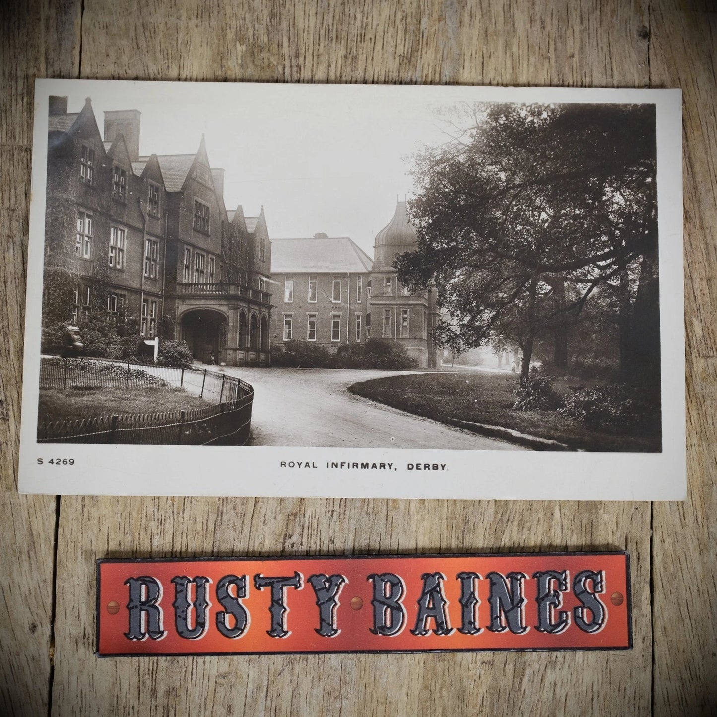 Postcard, Derby Royal Infirmary Hospital, WHS Real Photo