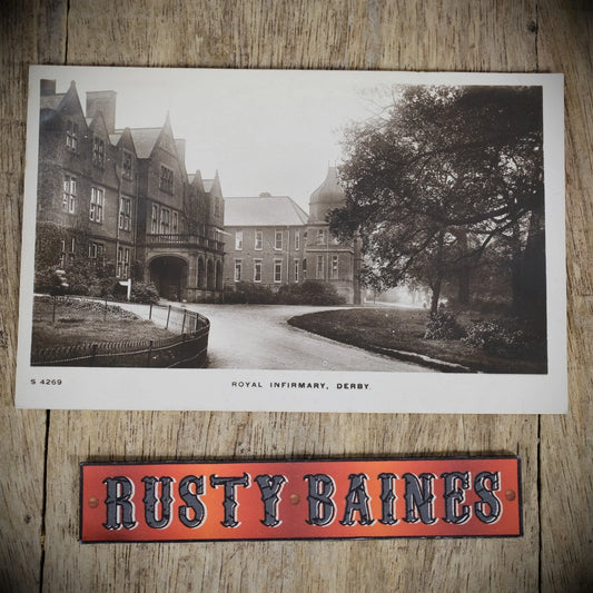 Postcard, Derby Royal Infirmary Hospital, WHS Real Photo