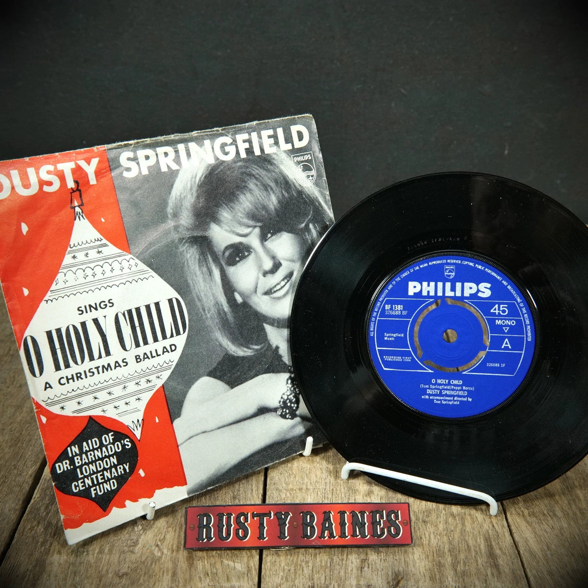 Record 7" Single: Dusty Springfield: O Holy Child, Jingle Bells