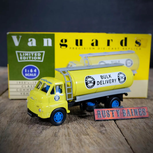 Lledo Vanguards Bedford S Type Tanker Lorry, Blue Circle Cement, Made in England