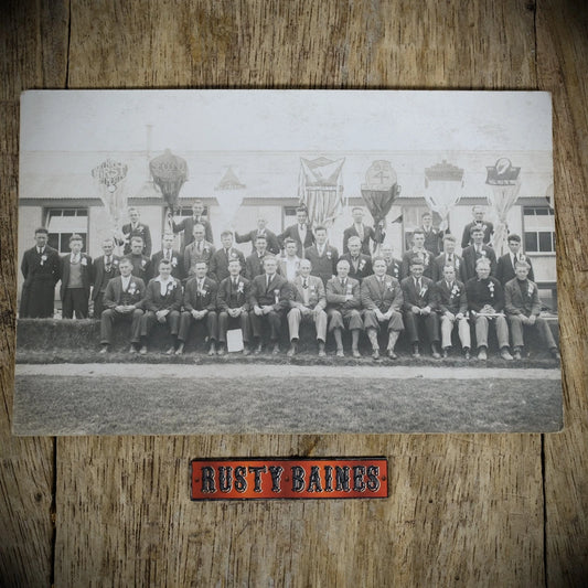 Postcard, Unidentified Sports Team, High Lodge, Hut 2, Real Photo