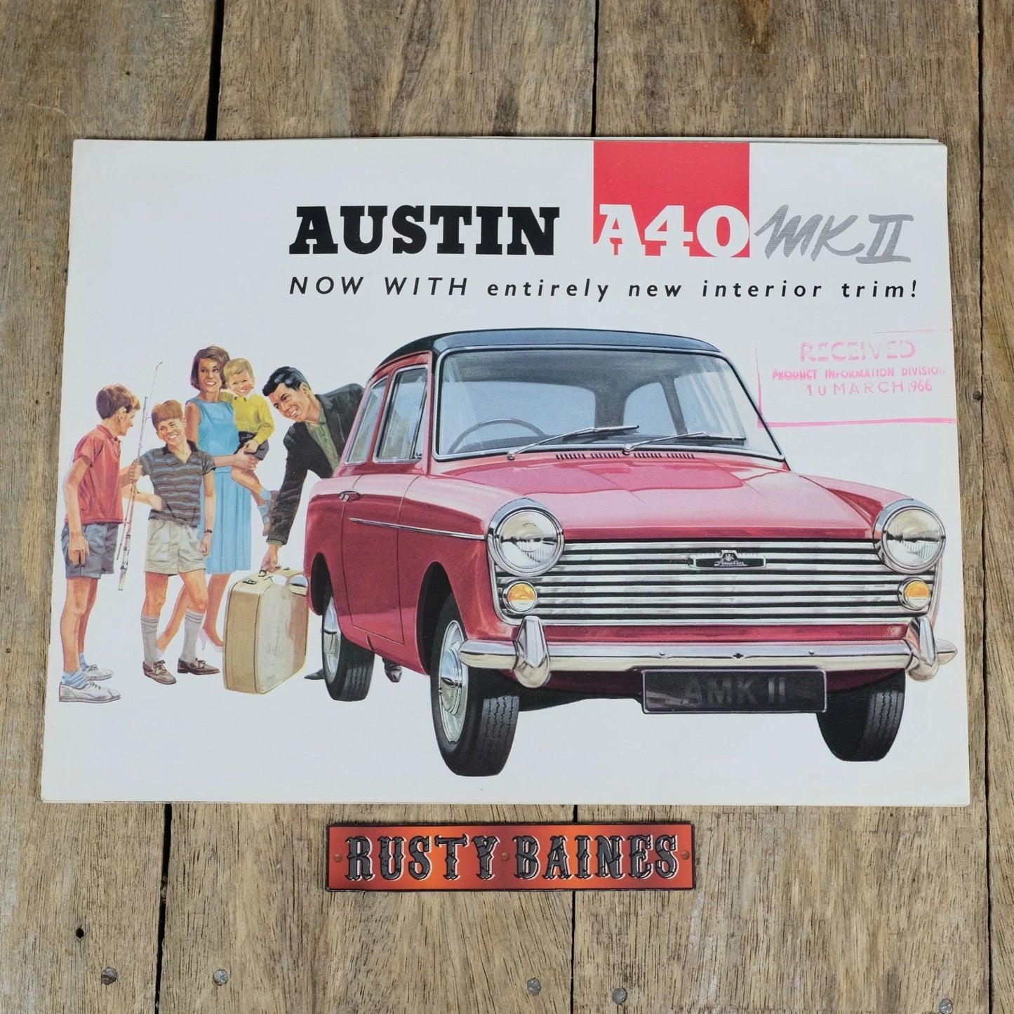 Original Car Brochure, Austin A40 Mk2 #2037/J, Saloon & Countryman