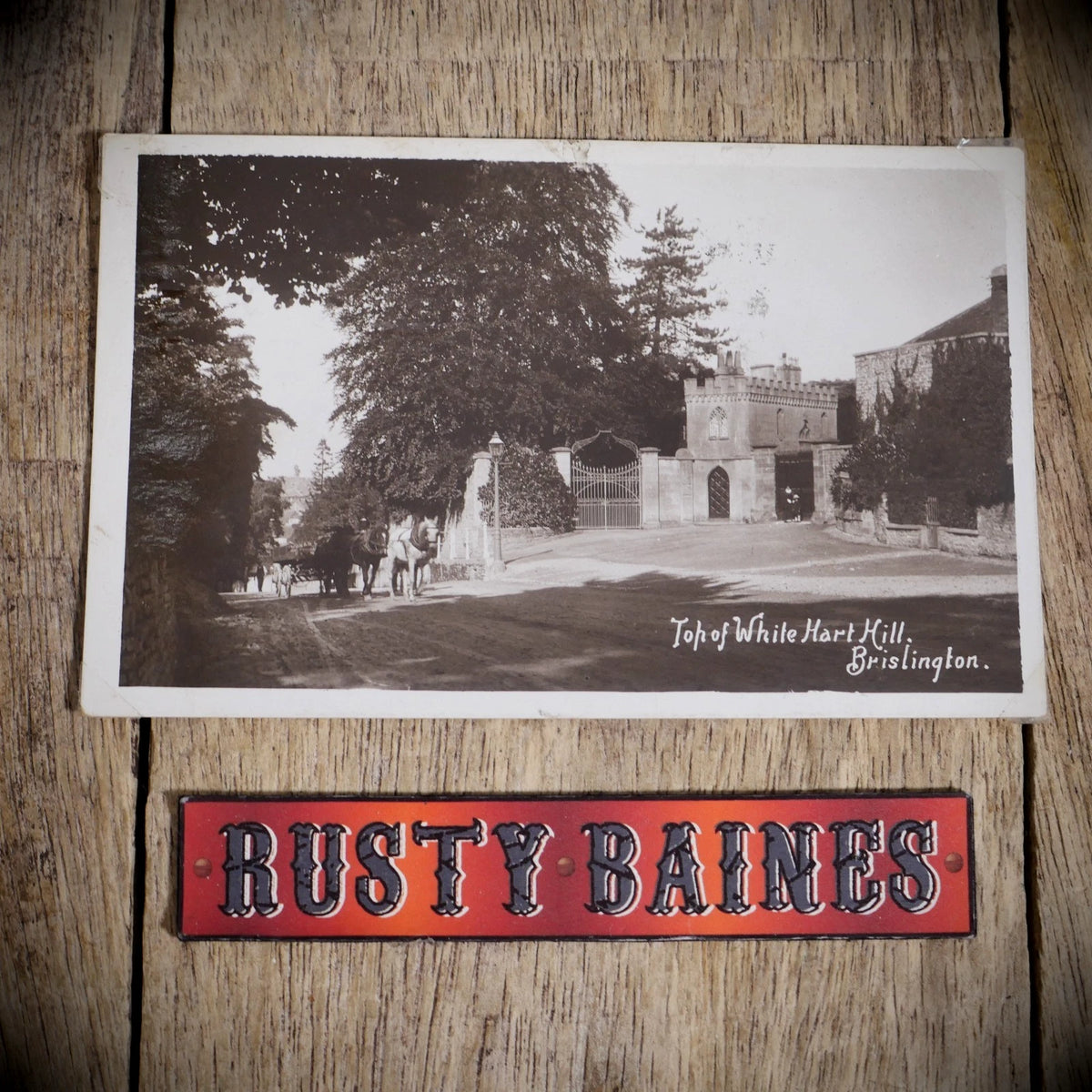 Postcard, Brislington White Hart Hill, Bristol, Real Photo