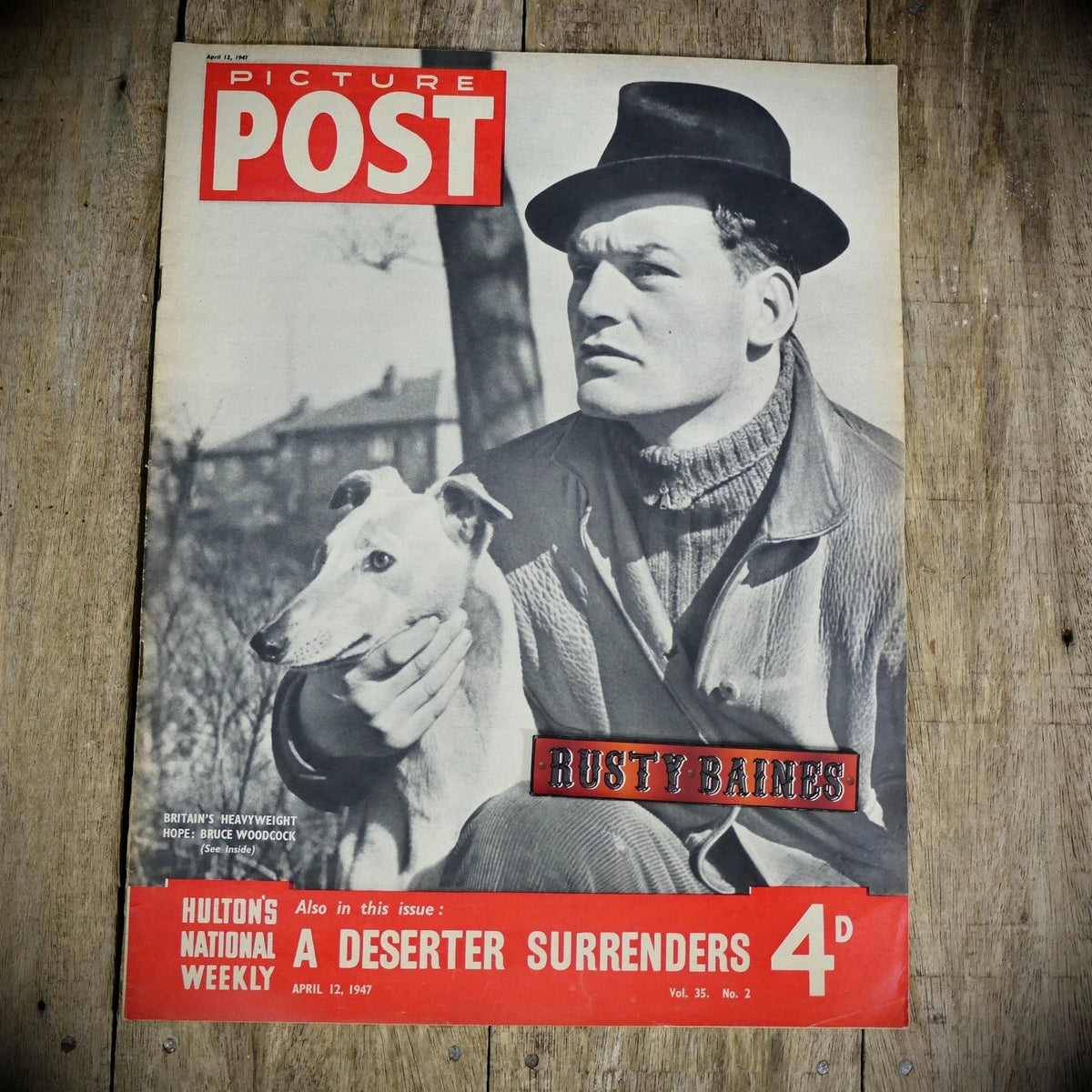 Picture Post 12 April 1947 Bruce Woodcock Boxer, Picasso-Kitrosser