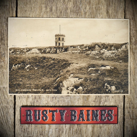 Postcard, Buxton Derbyshire, Solomon's Temple Folly, Printed