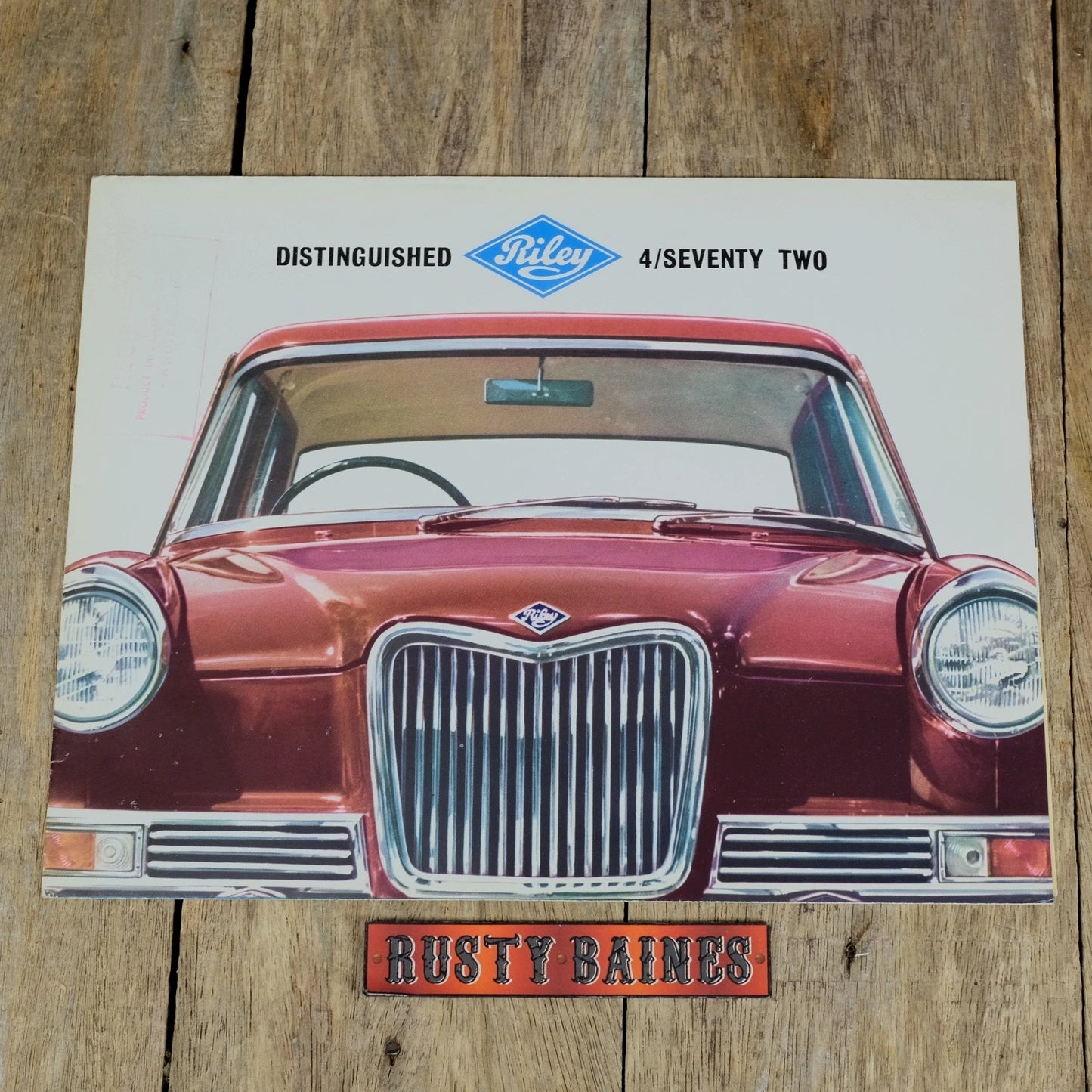 Original Car Brochure, Riley 4/72 #6560, Poster Style