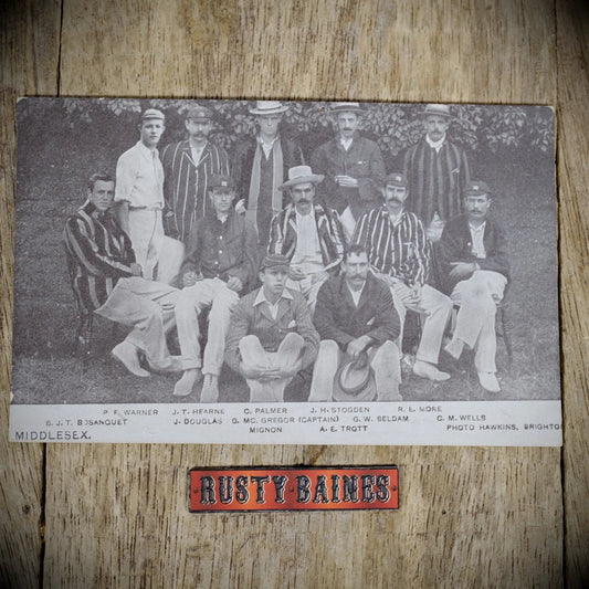 Postcard, Historic Middlesex Cricket Team Photo, Printed