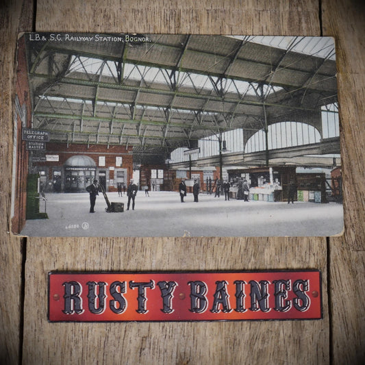 Postcard, Bognor Railway Station Interior LB & LC, Printed 1906