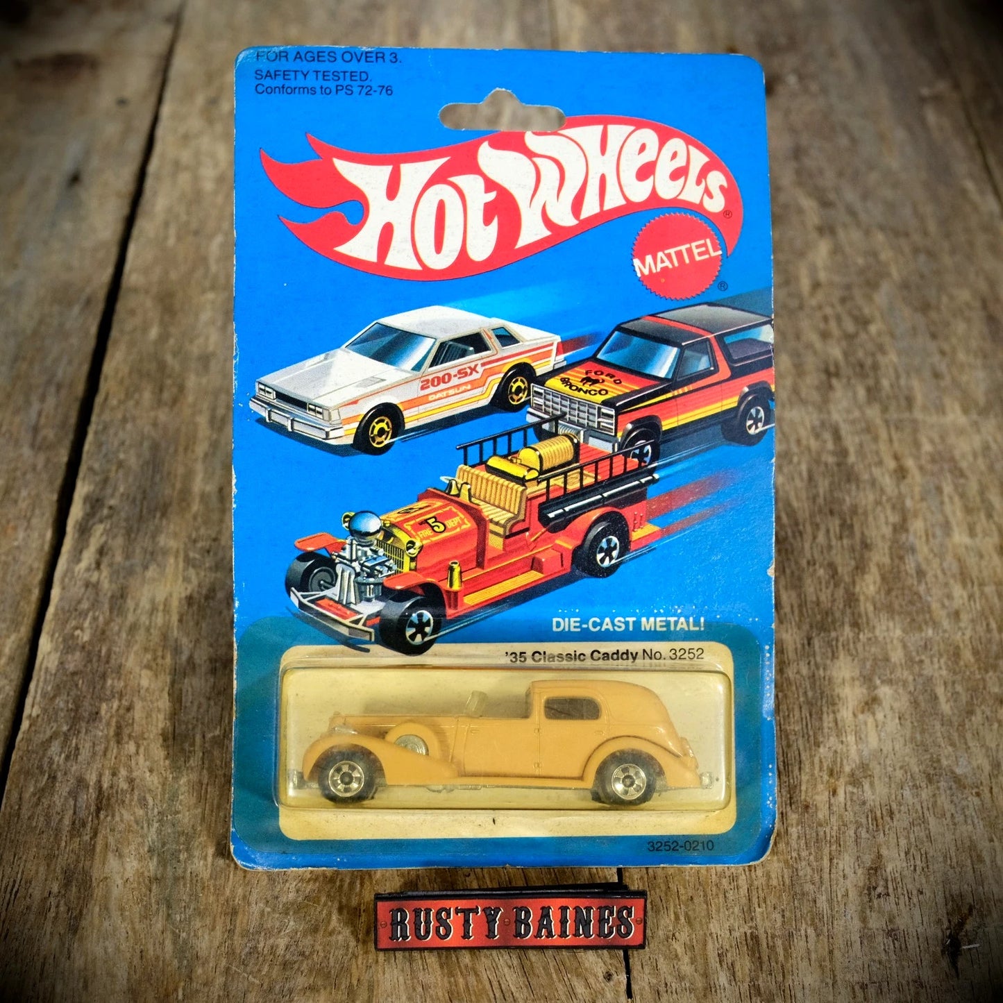 Vintage Hot Wheels '35 Classic Caddy 3252, Carded 1981