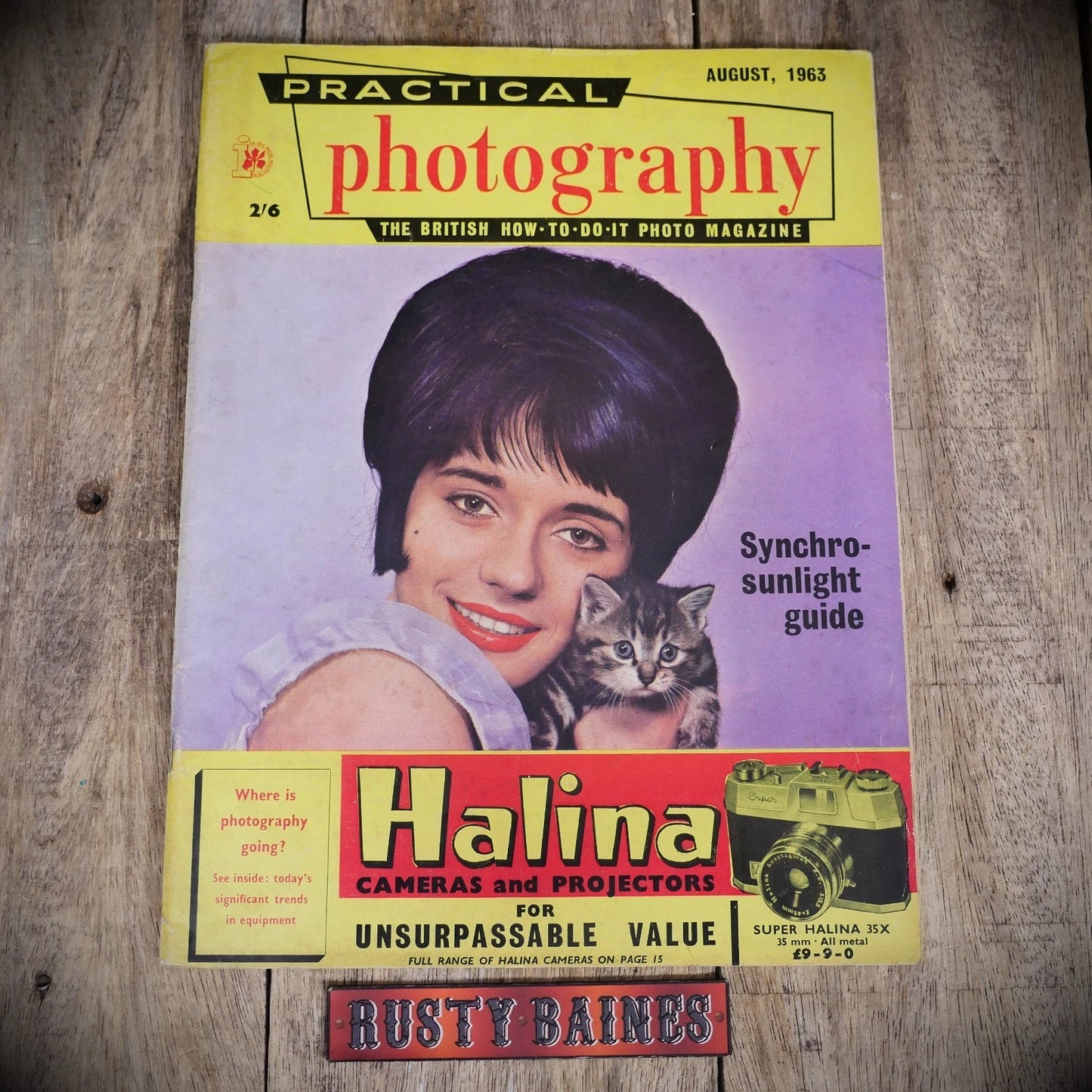Vintage Practical Photography Magazine August 1963