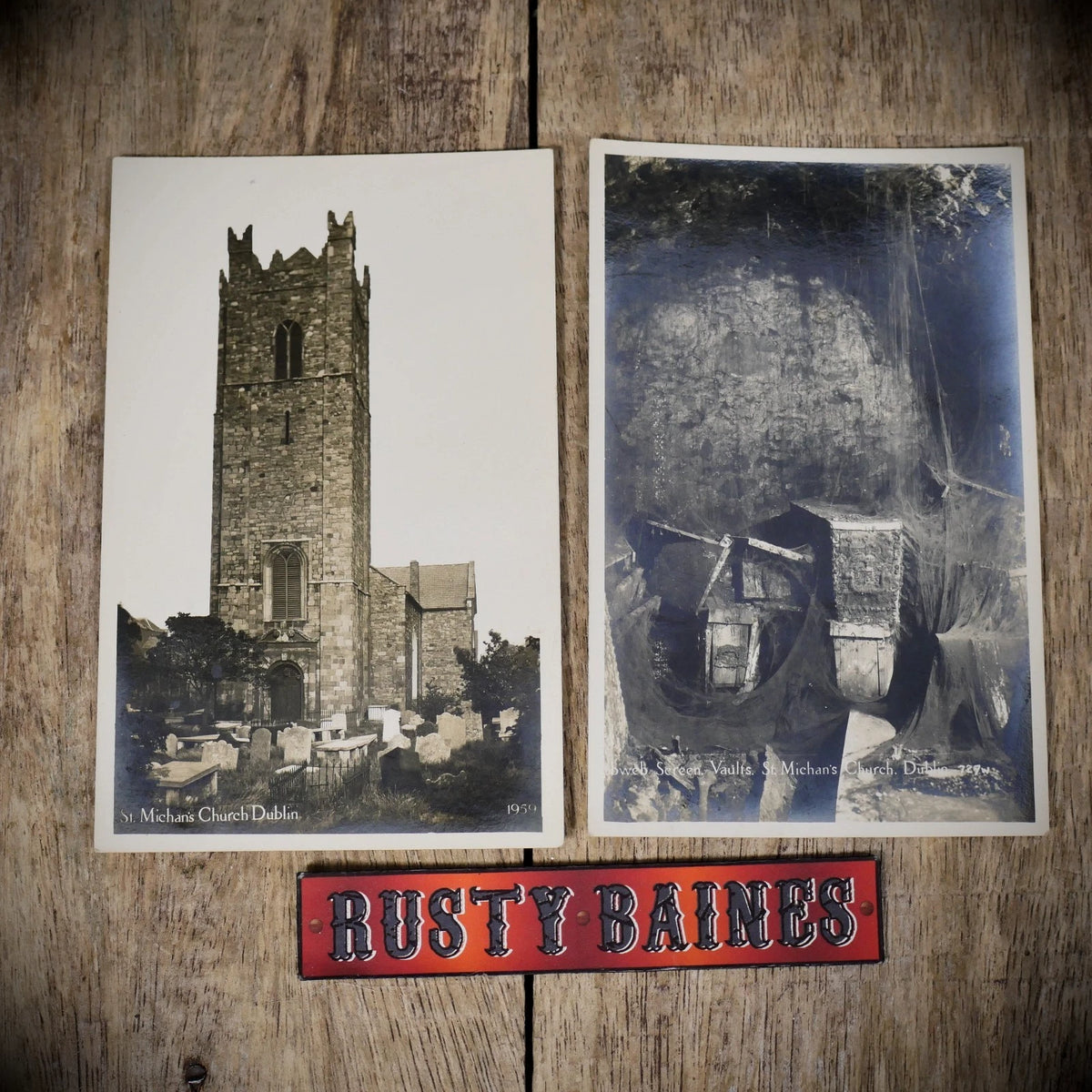 Postcard, St Michan's Church Dublin, Ireland, Real Photo