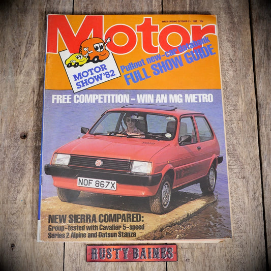 Vintage Motor Magazine Oct 23rd 1982, MG Metro Cover, Show Guide