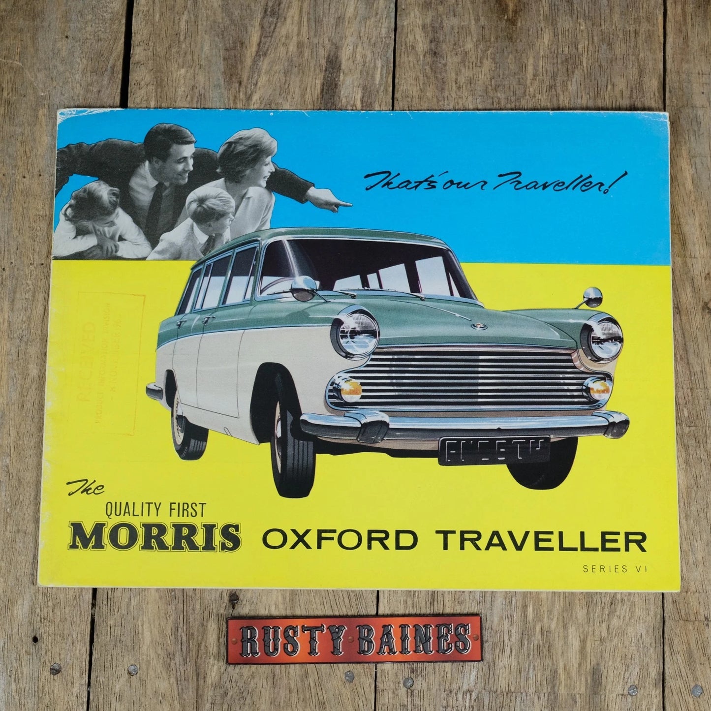 Original Car Brochure, Morris Oxford Traveller (estate) MkVI 1965