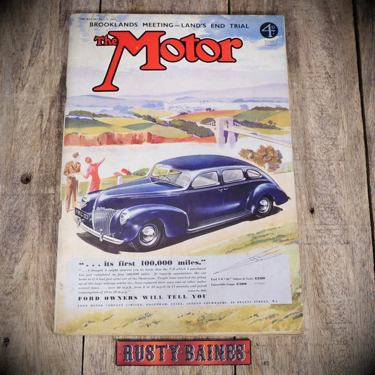 Vintage Motor Magazine April 11th 1939 Pre-WW2 Brooklands