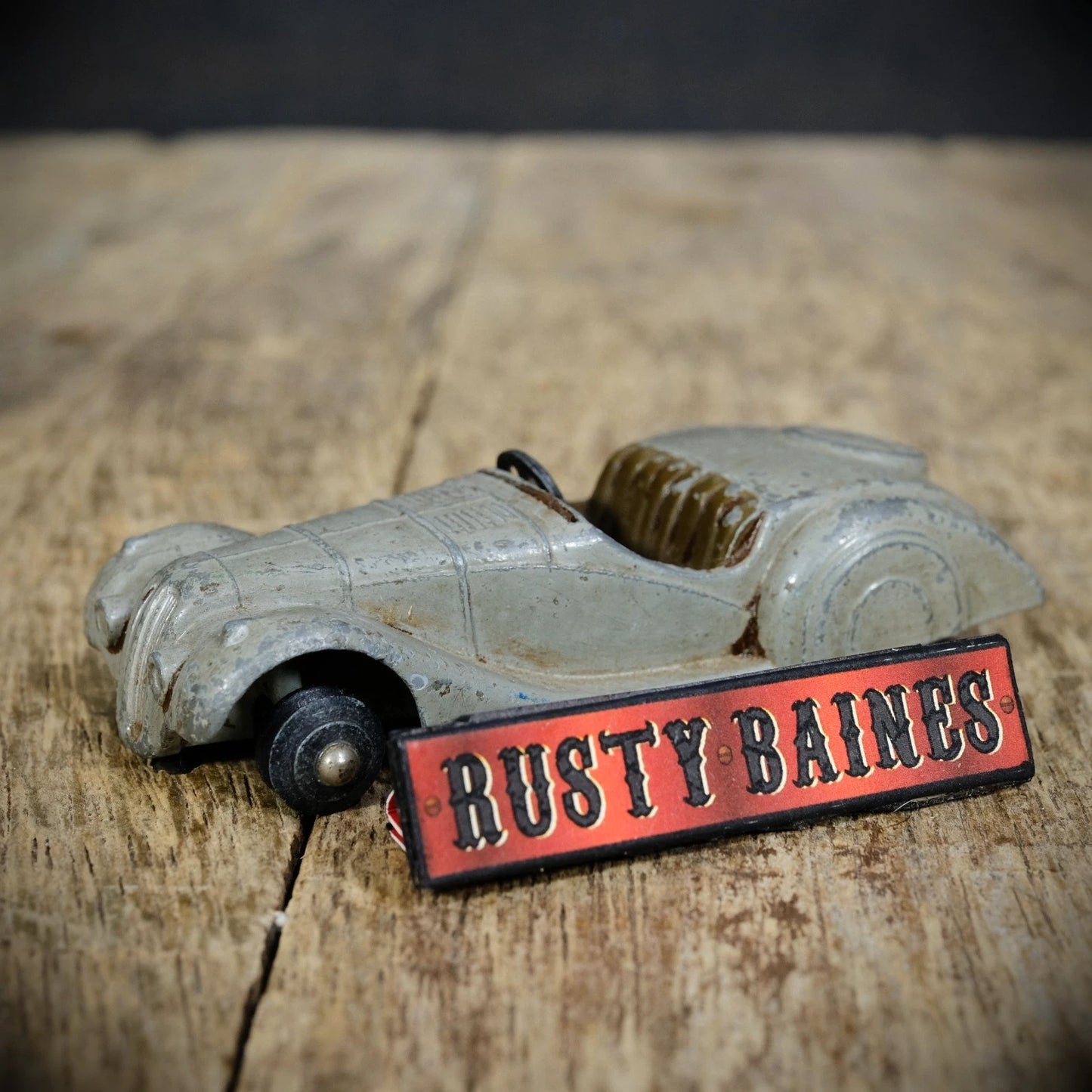 Vintage Dinky 38a BMW Frazer Nash, Grey, Playworn