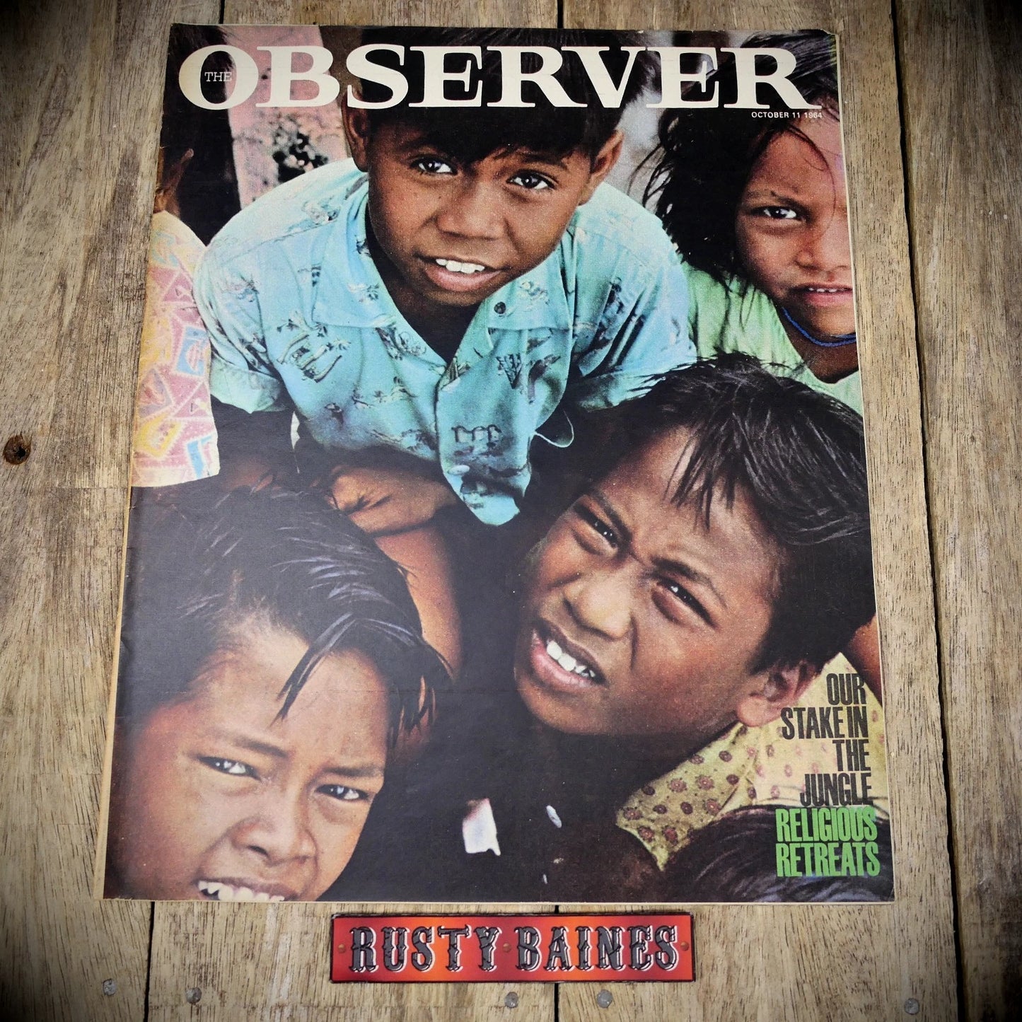Observer Magazine 11th October 1964, Britain-Borneo, National Theatre