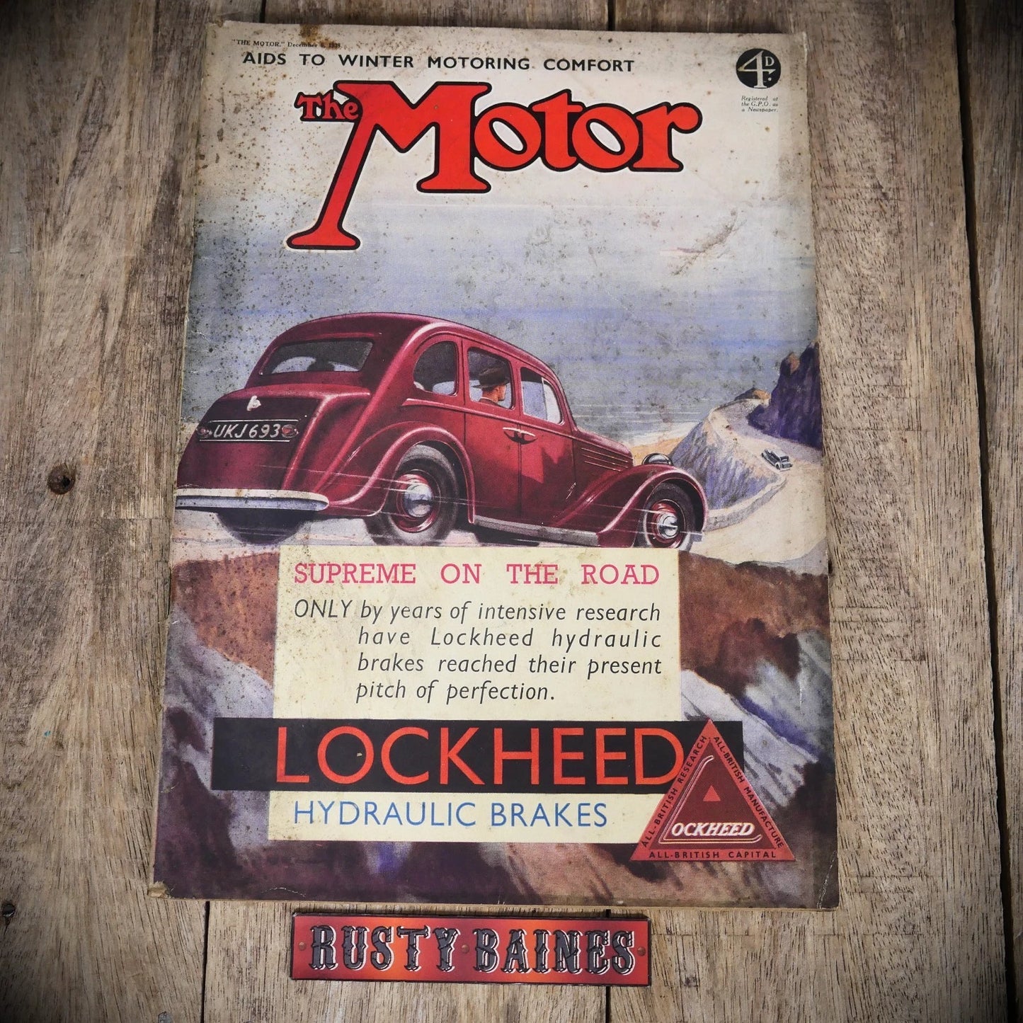 Vintage Motor Magazine December 6th 1938, Pre-WW2, Morris Ten