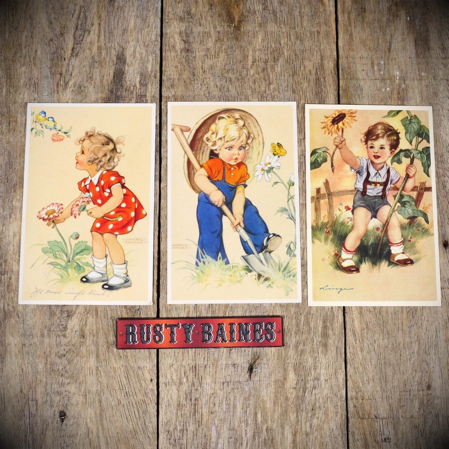 Postcard Bundle, Children's Art, Flowers Gardening, Lungers Havsen Etc